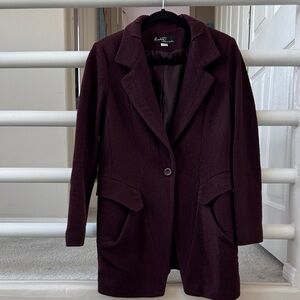 ❄️ Women's Deep Burgundy Blazer Style Jacket